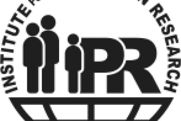 Institute for Population Research logo black on white background