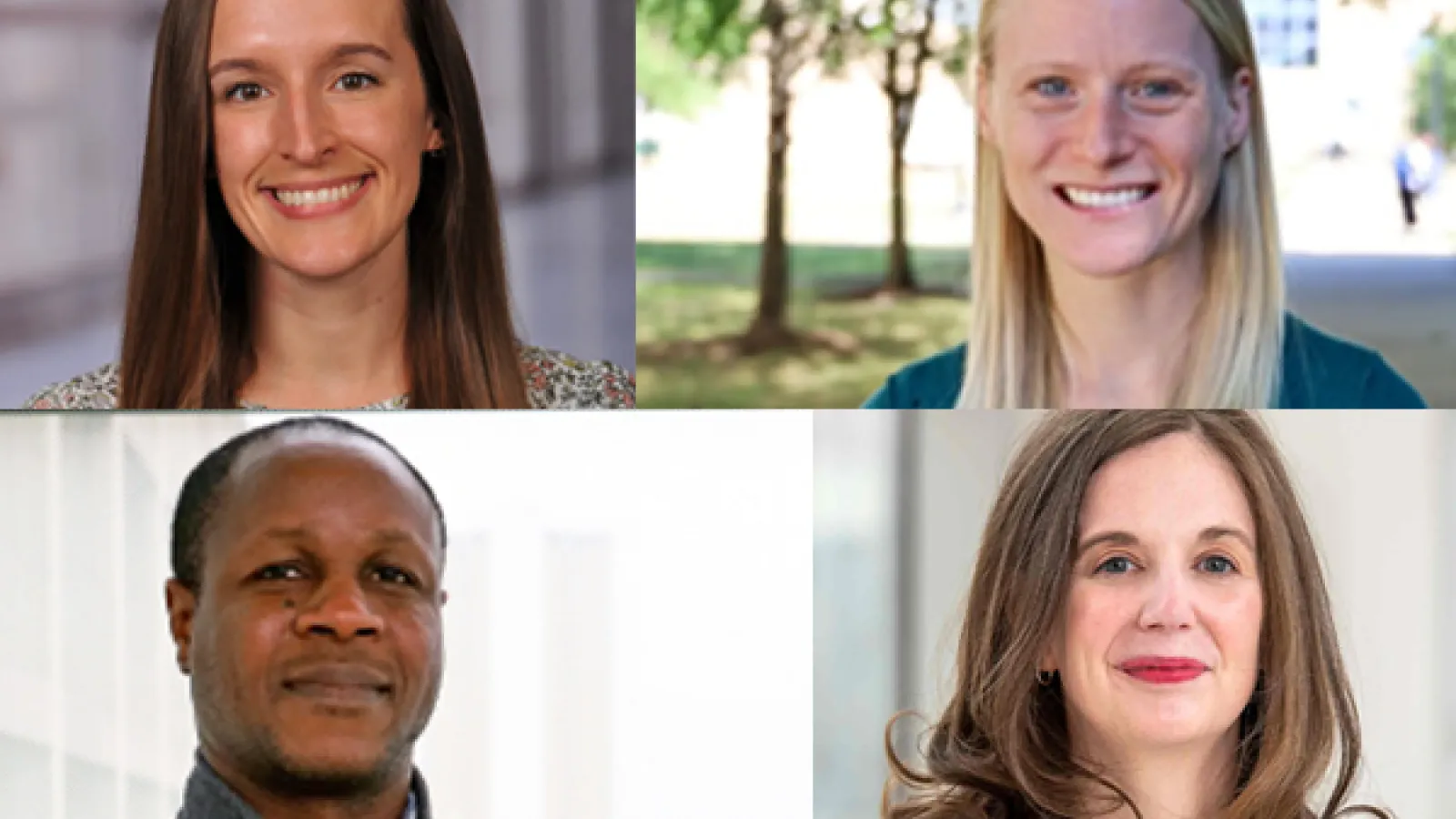 Portraits of Christine Field, Arbor Quist, Courtney Lynch and Olorunfemi Adetona