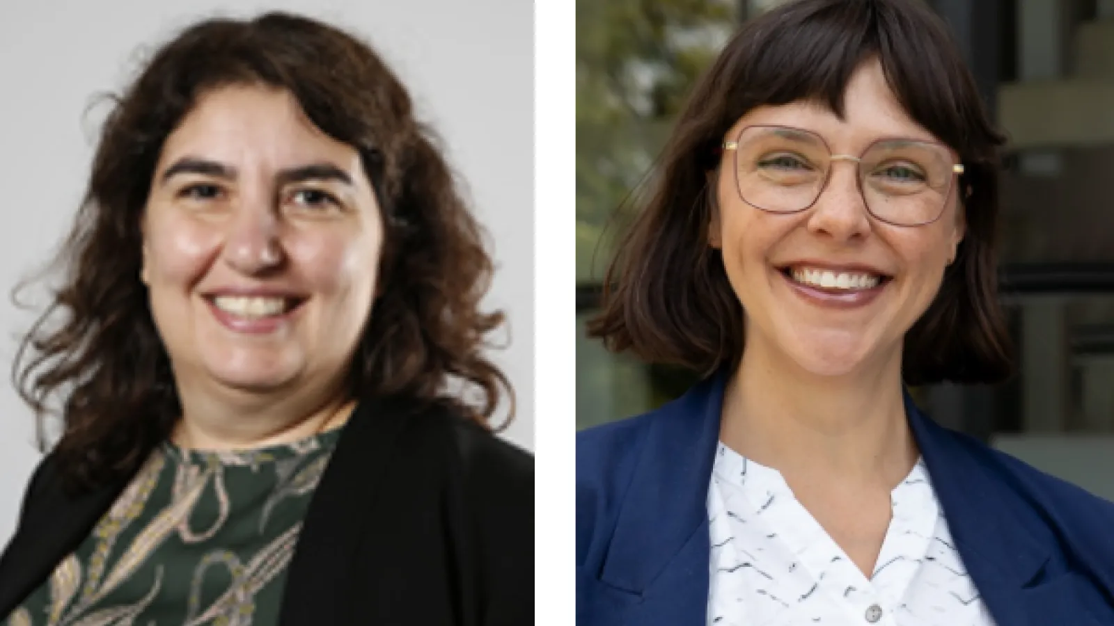 Portraits of Dr. Tansel Yilmazer and Dr. Lauren Jones