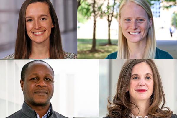 Portraits of Christine Field, Arbor Quist, Courtney Lynch and Olorunfemi Adetona