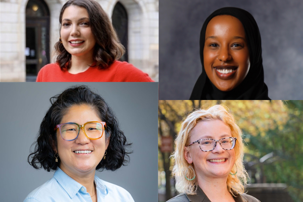 Portraits of Jin Jun, Nima Dahir, Ashleigh LoVette and Lauren Roberson