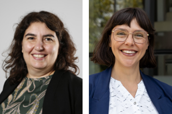 Portraits of Dr. Tansel Yilmazer and Dr. Lauren Jones