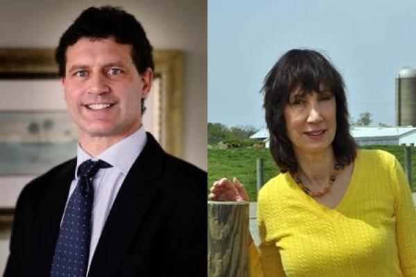 Collage of head shots of Dr. Linda Lobao and Dr. Mark Partridge